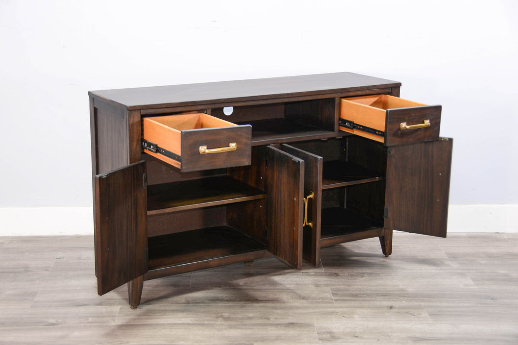 Media Console With Two Cabinets