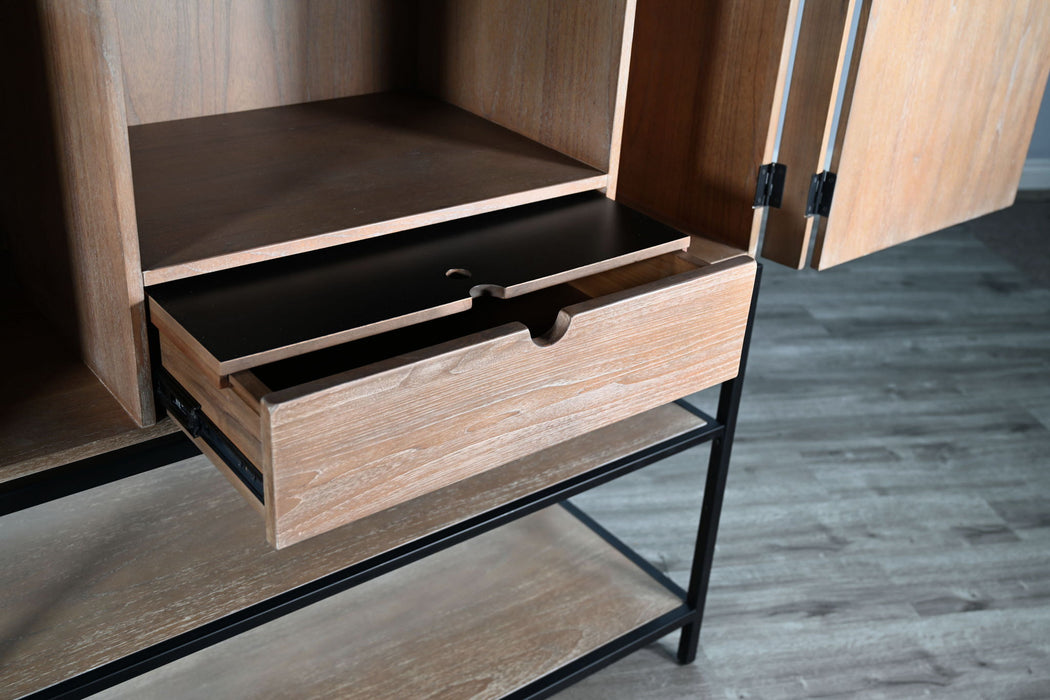 Violet - Wine Bar Cabinet - Oak Grove