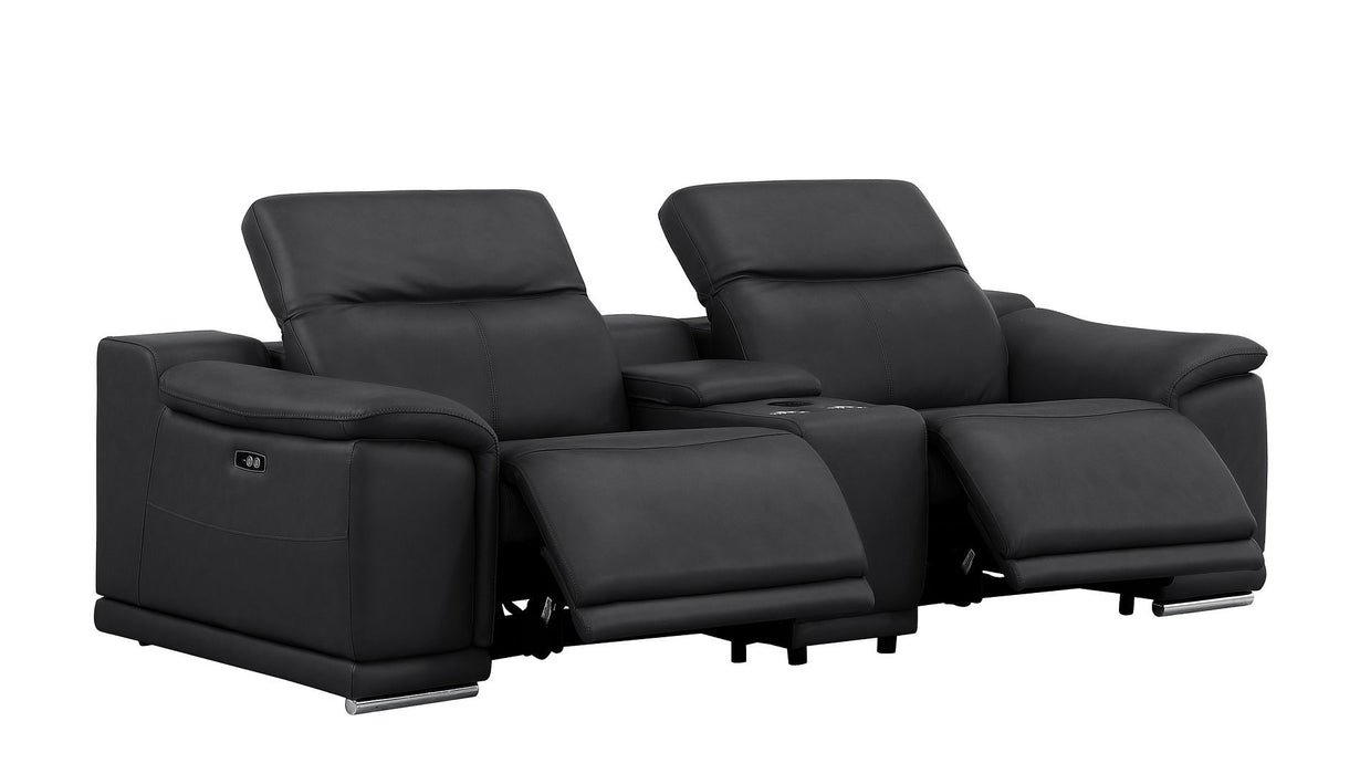 2679 - Genuine Leather Reclining Set (Sofa And Loveseat With 5 Power Recliners)