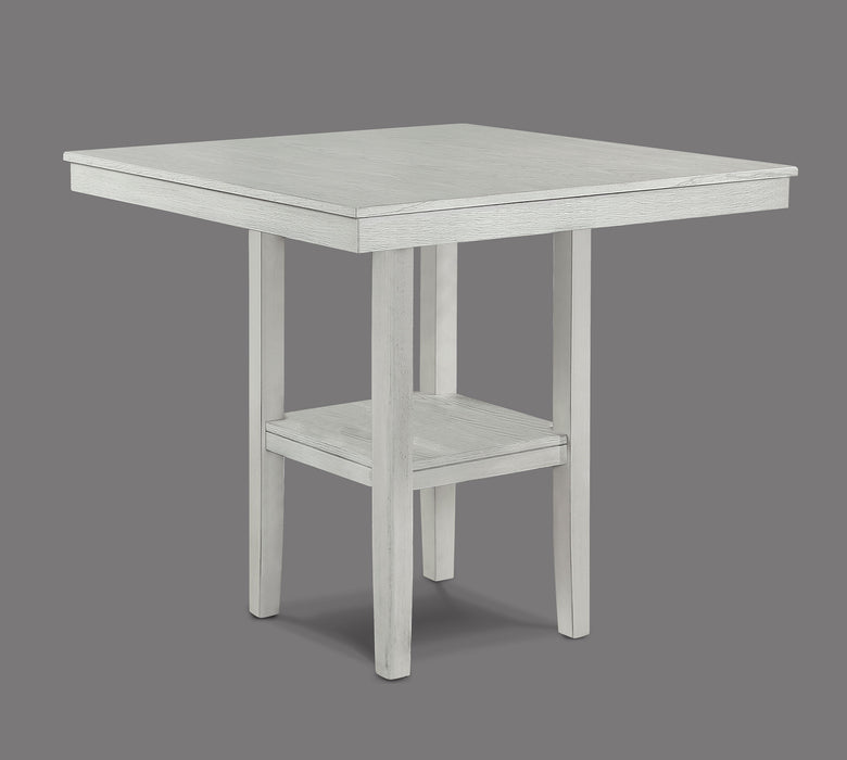 Lester - 5 Piece Counter Height Table Set - Drift Wood