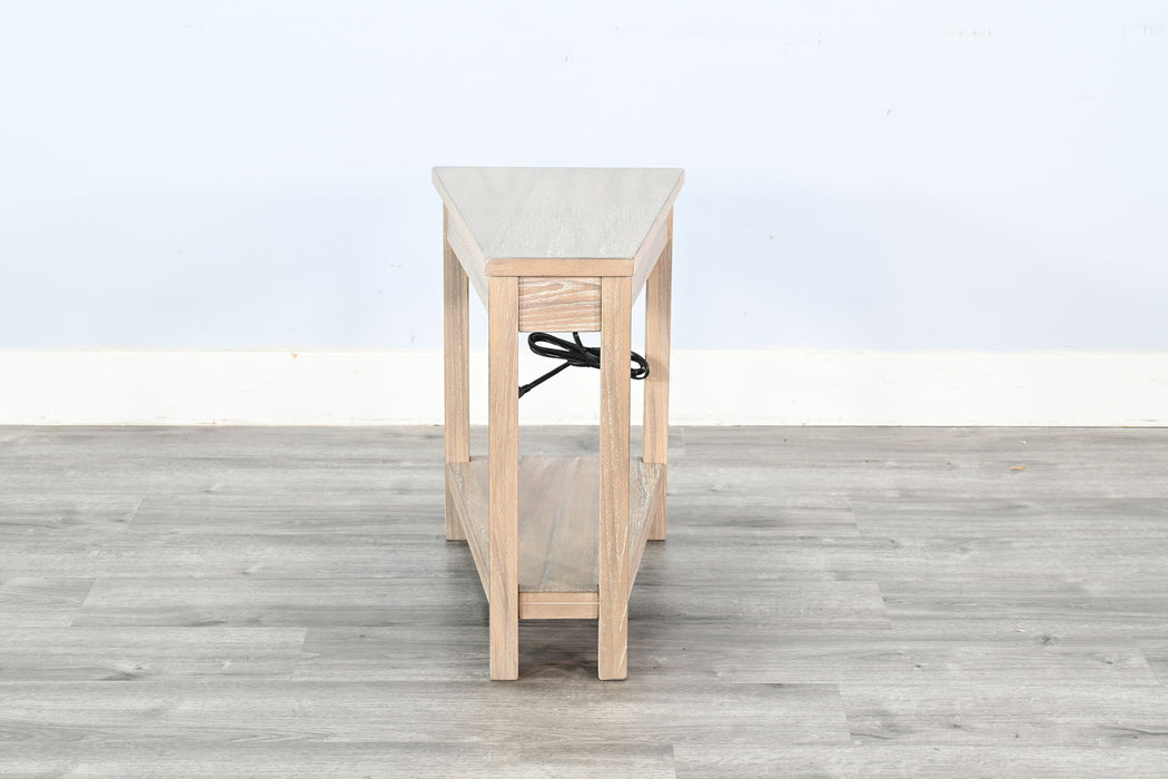 Chair Side Table With Power Strip