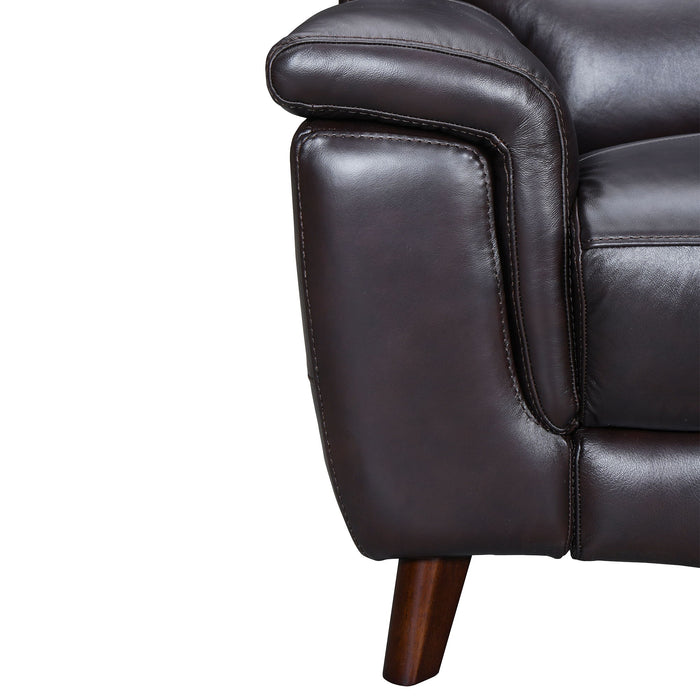 Lizette - Leather Power Recliner With USB - Brown