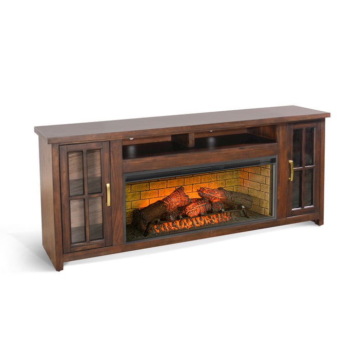 Media Console With Fireplace Option