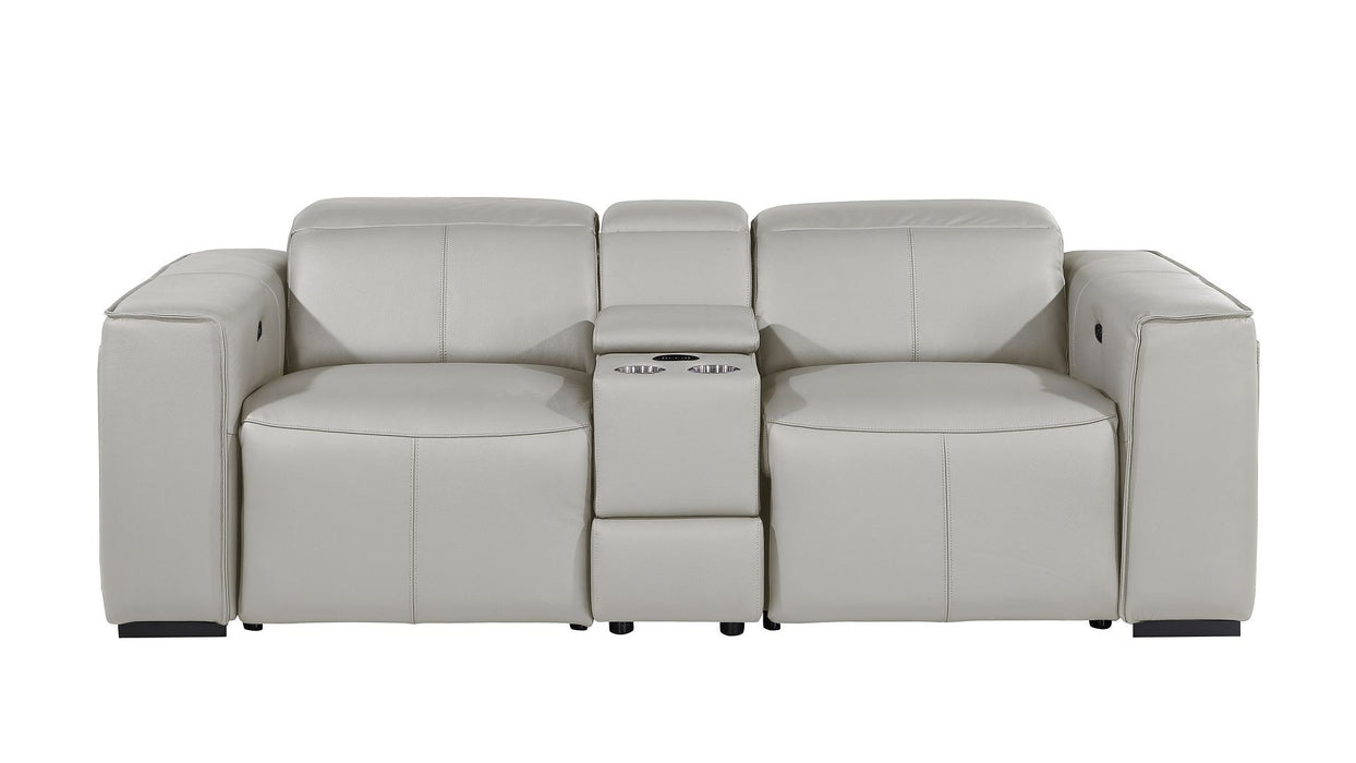 1224 - 3-Piece Modular Power Reclining Loveseat In With 2 Power Recliners & Power Headrests