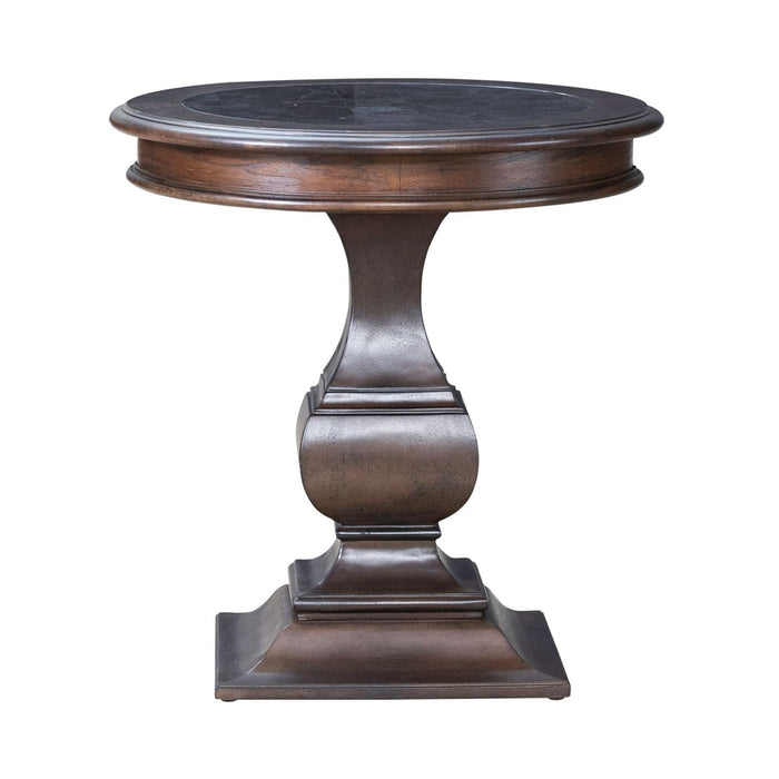 Provence Park - Round End Table - Brown