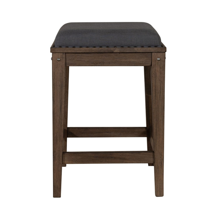 Sonoma Road - Upholstered Console Stool - Weathered Beaten Bark