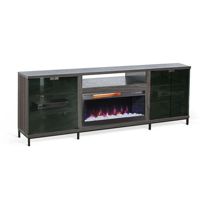 Napa 4 Doors Console With Fireplace Insert Option