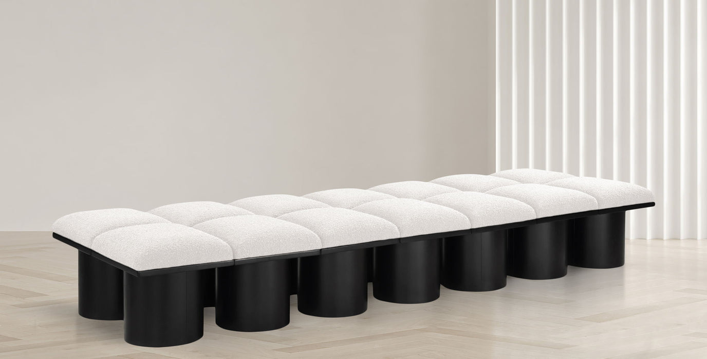 Pavilion - 14 Piece Modular Bench With Black Base