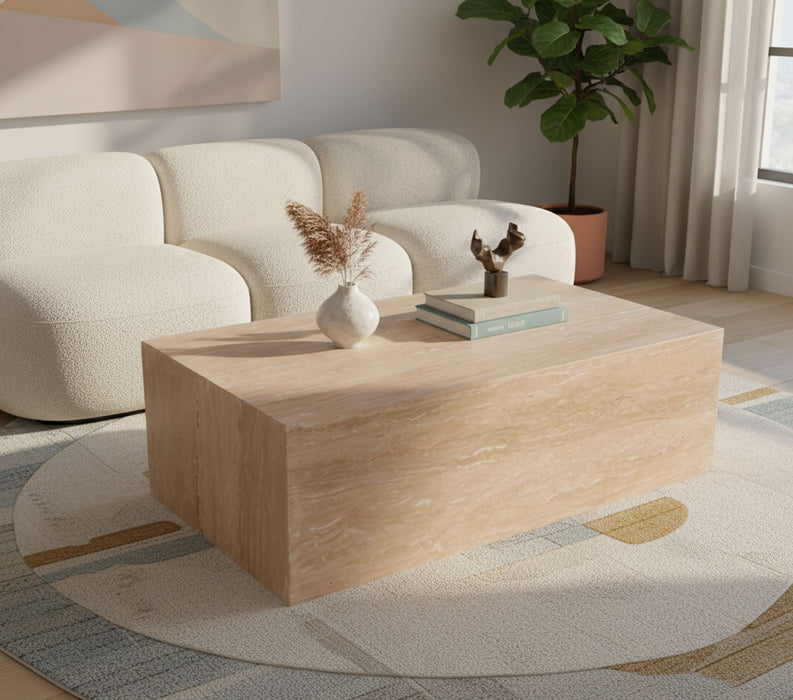 Bolzano - Travertine Coffee Table - Natural