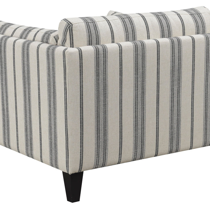 Elsbury - Accent Chair - Gray Stripe