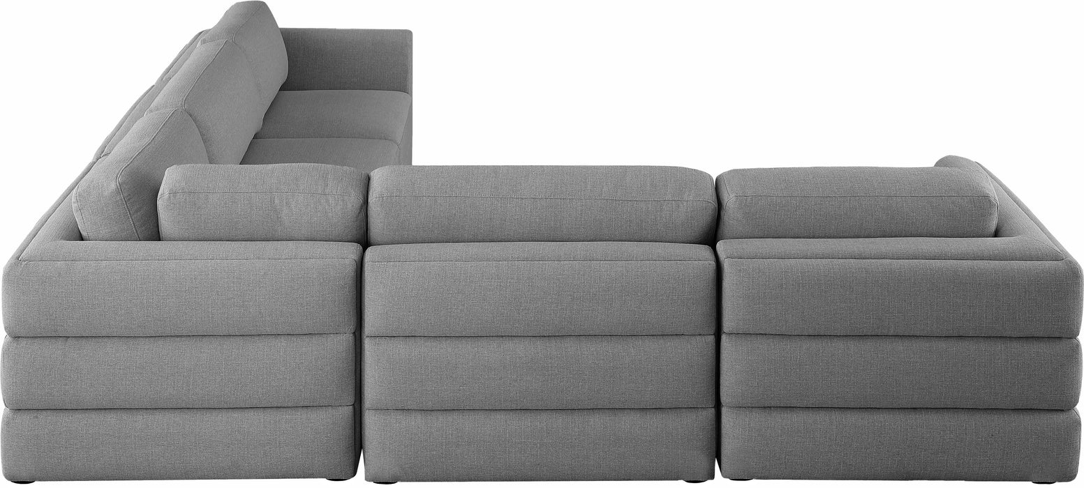 Beckham - Modular Sectional 5 Piece - Gray - Modern & Contemporary