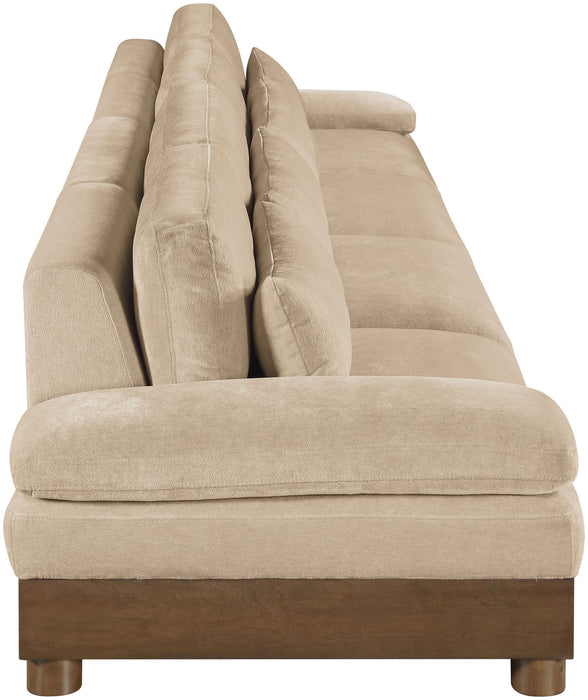 Turin - Chenille Fabric Upholstered Modular Sectional - Beige