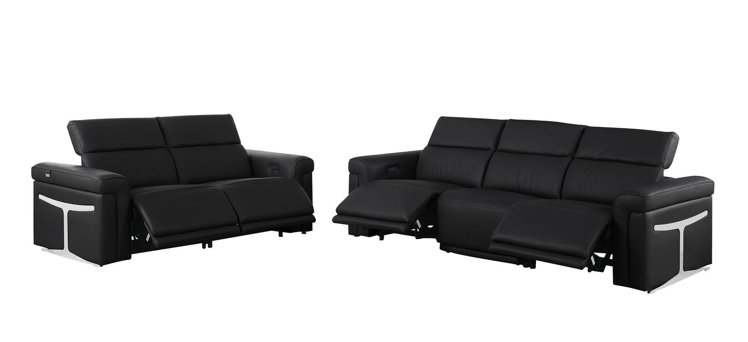 1126 - 5-Piece Modular Power Reclining Sofa And Loveseat Set In With 4 Power Recliners & Power Headrests