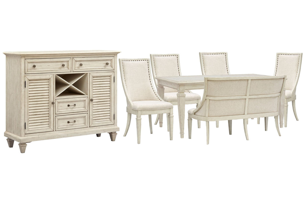 Newport - 7 Piece Extendable Rectangular Dining Table Set