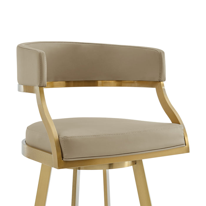 Saturn - Swivel Stool - Gold Legs