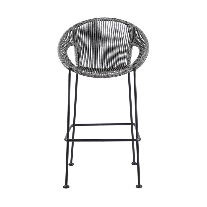 Acapulco - 30" Indoor Outdoor Steel Bar Stool With Rope Set of 2