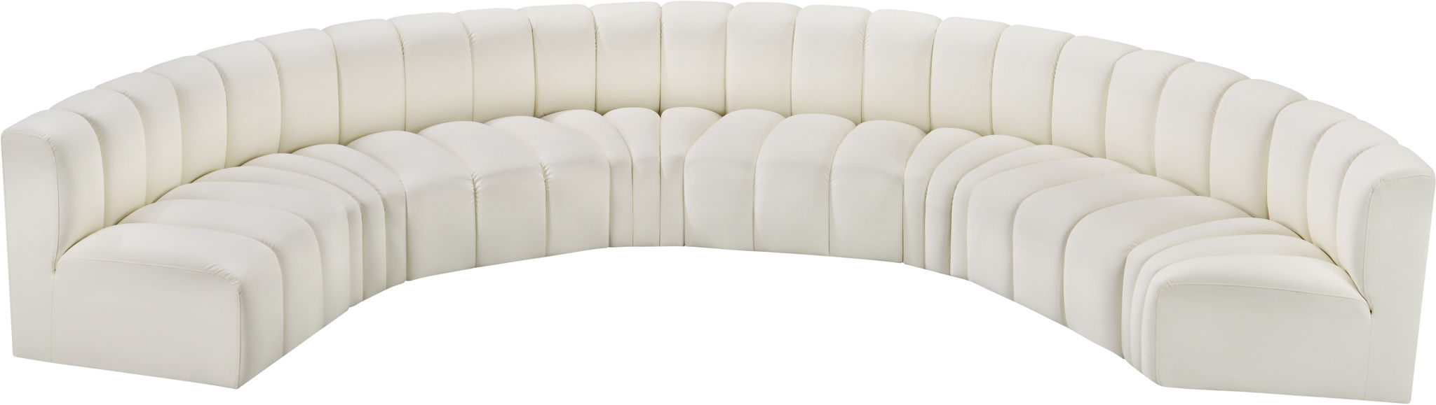Arc - Faux Leather 8 Piece U-Shaped Modular Sofa