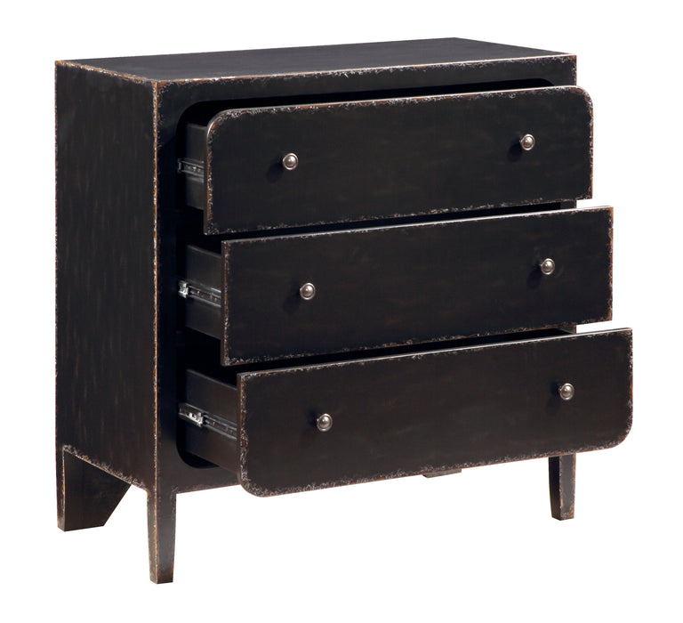 Maxfield - Three Drawer Chest - Patterson Aged Black