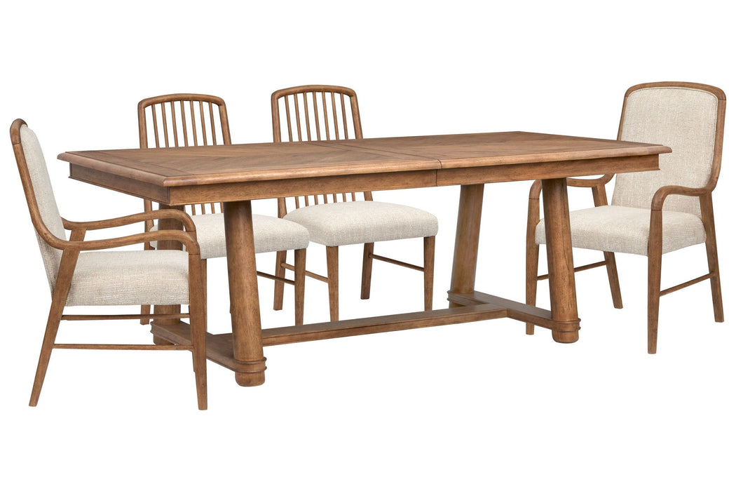 Woodward - Trestle Extendable Dining Table Set