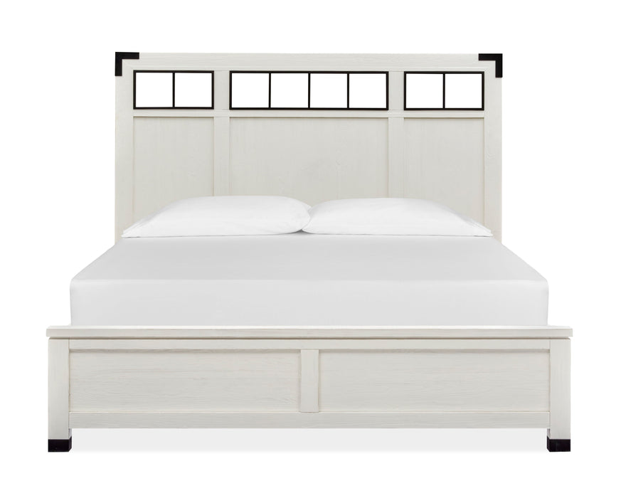 Harper Springs - Complete Panel Bed With Metal Headboard