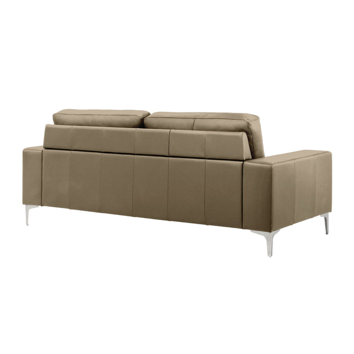 Faelin - Leather Sofa With Tufted Back