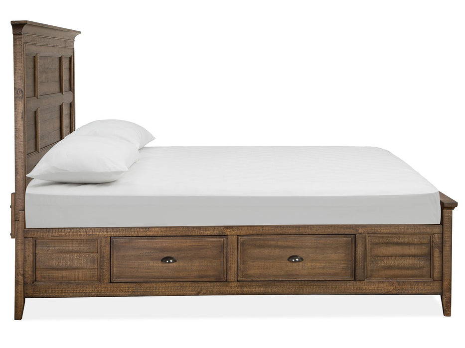 Bay Creek - Complete Panel Bed With Storage Rails