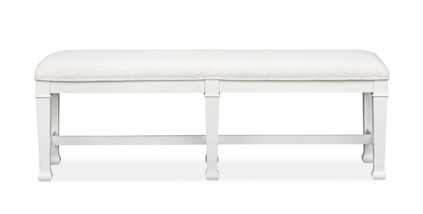 Kingston - Bench - Whisper White And Cerused Nutmeg