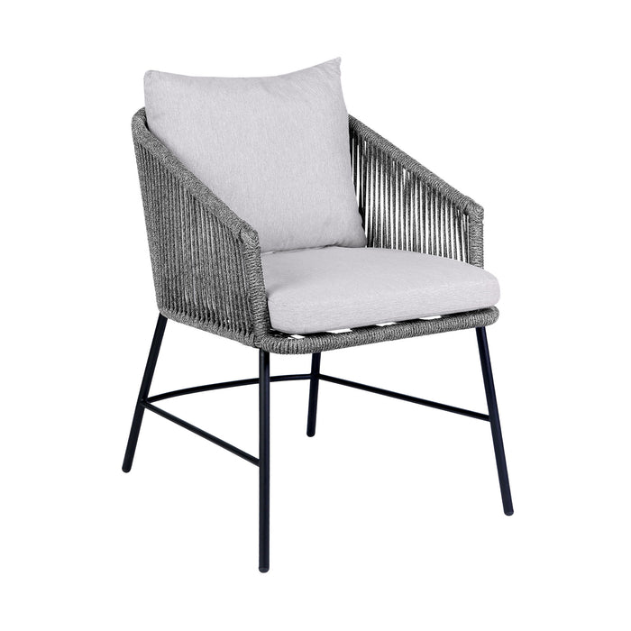 Ditas - Outdoor Patio Dining Chair - Black / Gray
