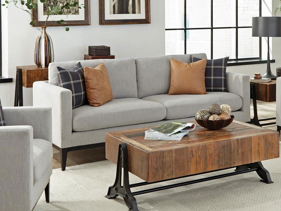 Apperson - Cushioned Back Sofa - Light Gray