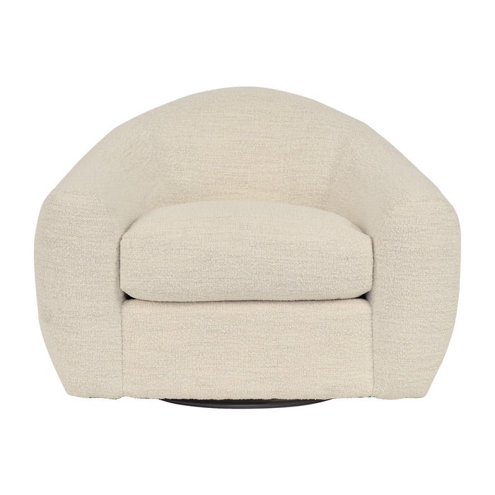Molly - Upholstered Swivel Accent Chair - Pearl