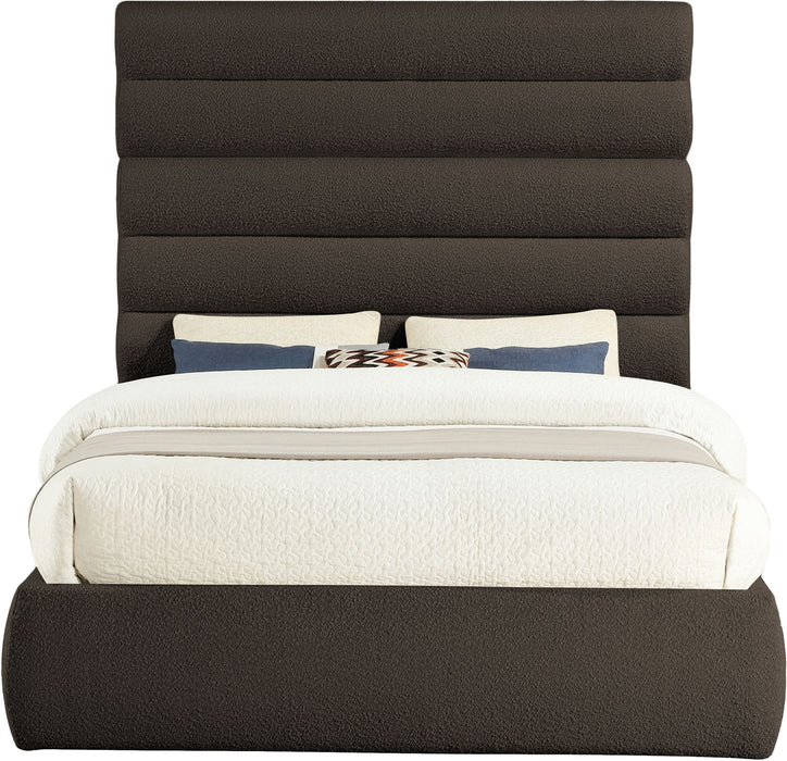 Adam - Boucle Fabric Bed With 70.5" Headboard