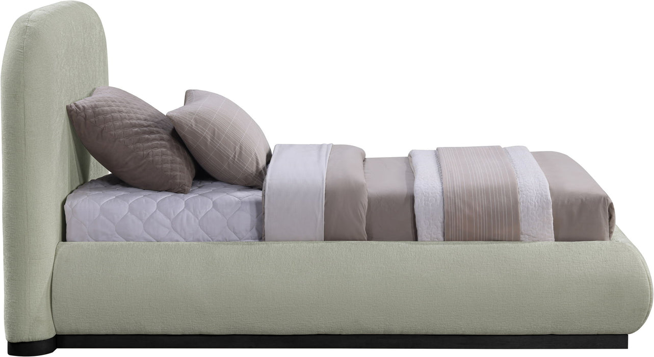 Vaughn - Chenille Bed With Black Base