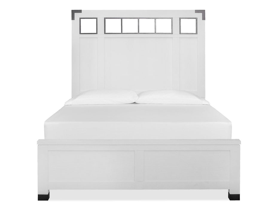 Harper Springs - Complete Panel Bed With Metal Headboard