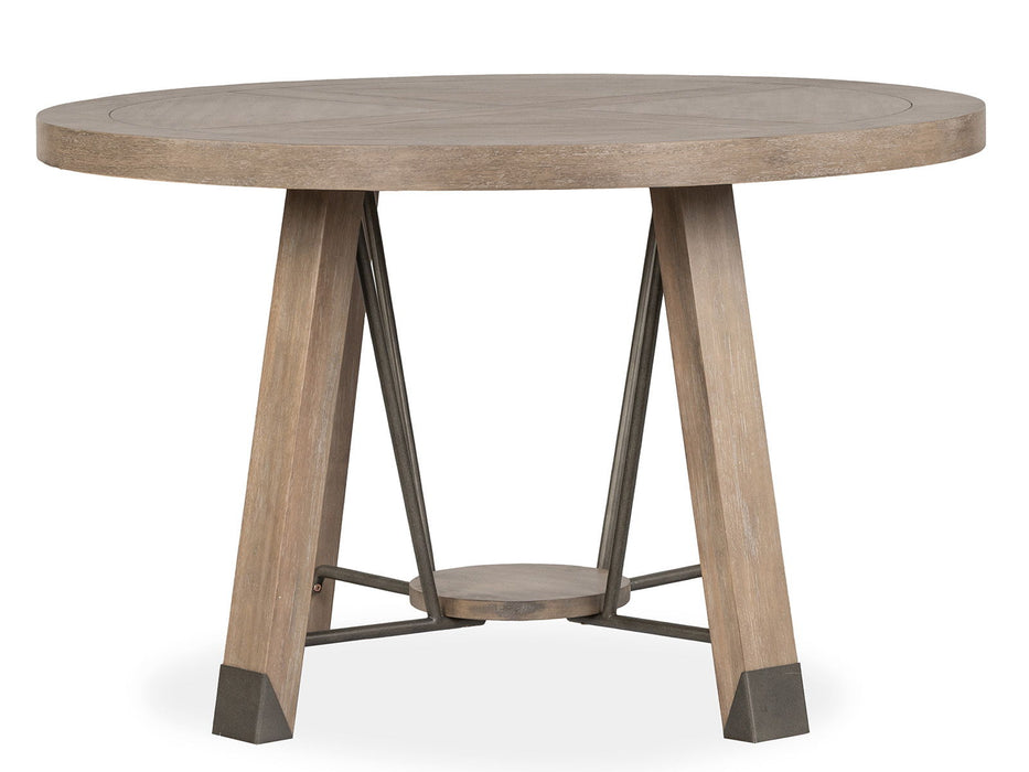 Ainsley - Round Dining Table - Cerused Khaki