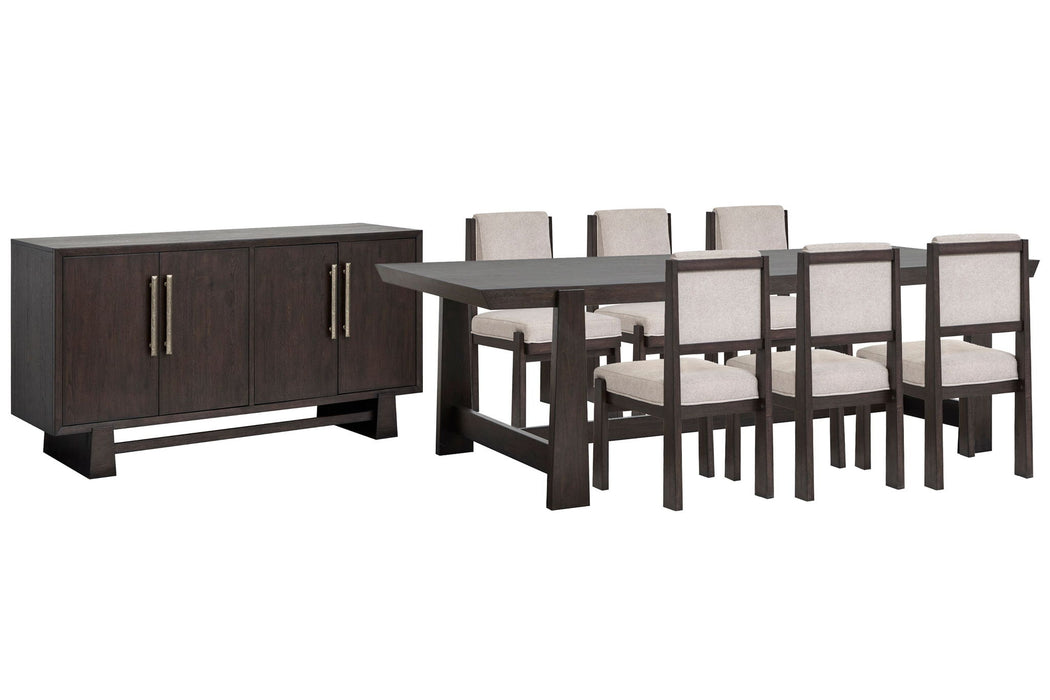 Tauren - Trestle Dining Table Set