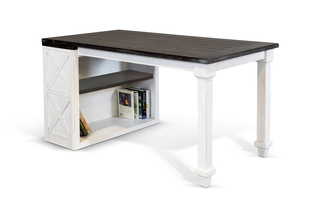 Carriage House - Desk Return - White / Dark Brown