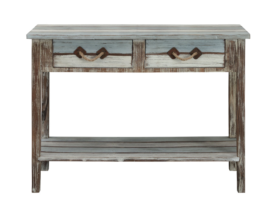 Marilla - Two Drawer Console Table - Islander Multicolor