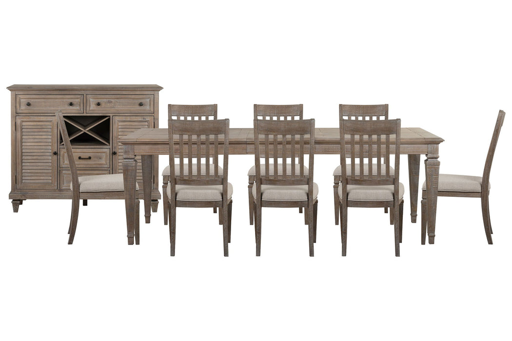 Lancaster - 10 Piece Extendable Rectangular Dining Table Set