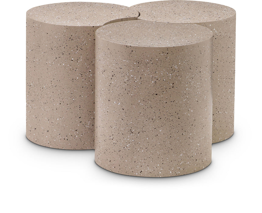Dimple - 3 Piece Modular Coffee Table - Terazzo Finish