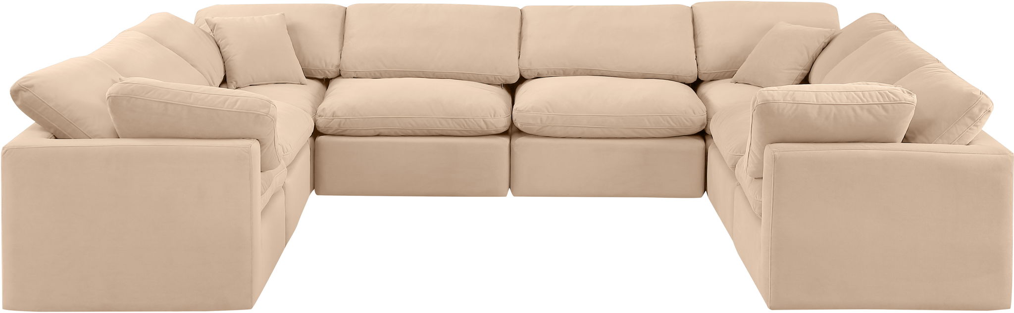 Indulge - Velvet 8 Piece Modular Sectional