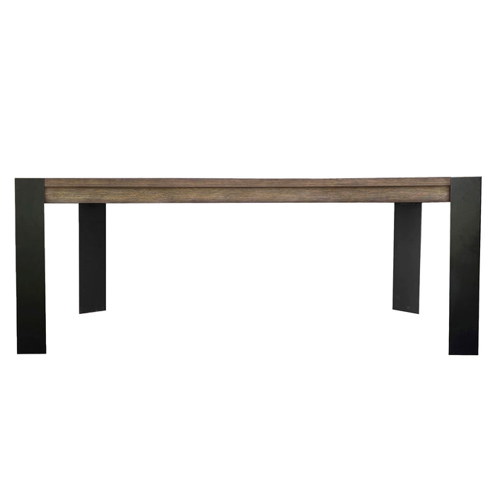 Cedar Fork - Dining Table With 6 Ladderback Chairs - Smoked Arabica