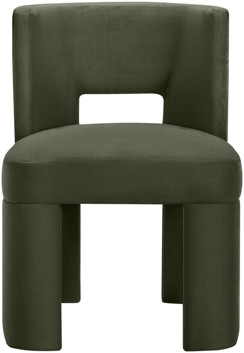 Zuno - Velvet Performance Fabric Upholstered Dining Chair (Set of 2)