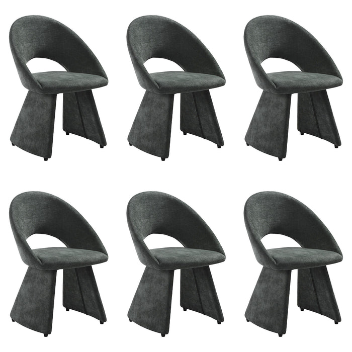 Angelina - Modern Curved Back Upholstered Dining Chair