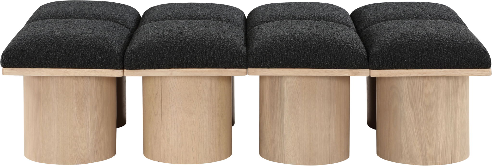 Pavilion - 8 Piece Modular Bench With Natural Base