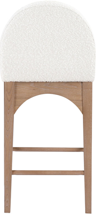 Waldorf - Boucle Stool With Natural Legs