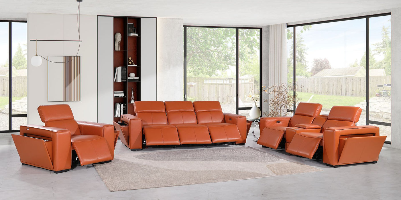 1224 - 7-Piece Modular Power Reclining Sofa, Loveseat & Chair Set In With 6 Power Recliners & Power Headrests