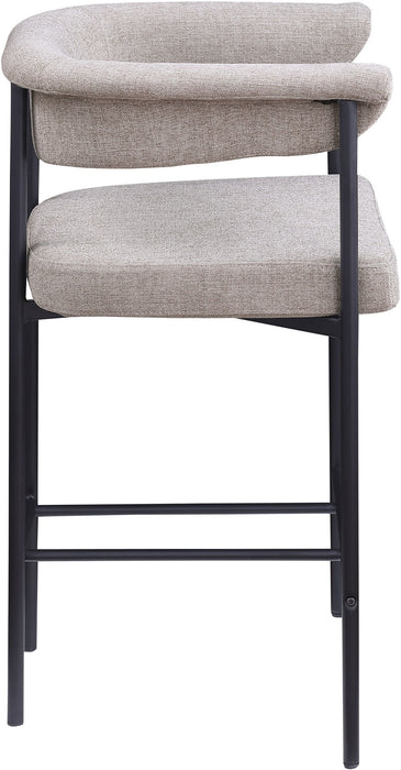 Malin - Linen Counter Stool (Set of 2) - Taupe