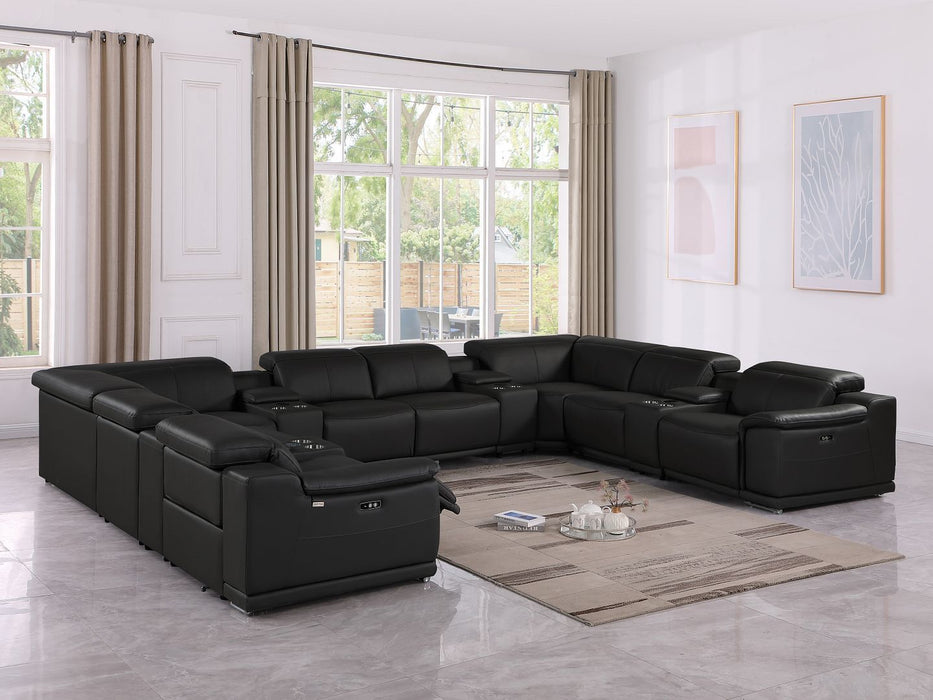 9762 - 12-Piece U Shaped Sectional Sofa With 4 Power Recliners