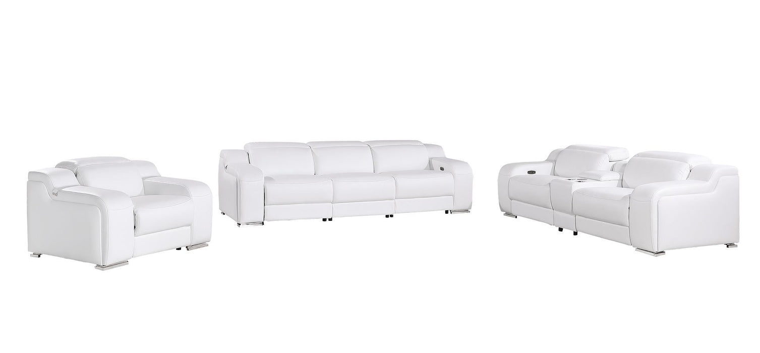 1116 - 7-Piece Modular Power Reclining Sofa, Loveseat & Chair Set In With 6 Power Recliners & Power Headrests
