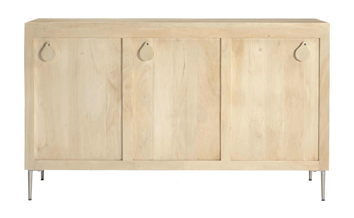 Abita - Three Door Credenza - Cream / Honey